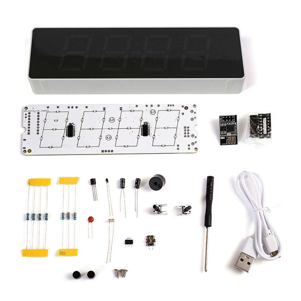 Diy Electronics Gadgets - ESP8266 IoT kolorowy zestaw zegara WiFi