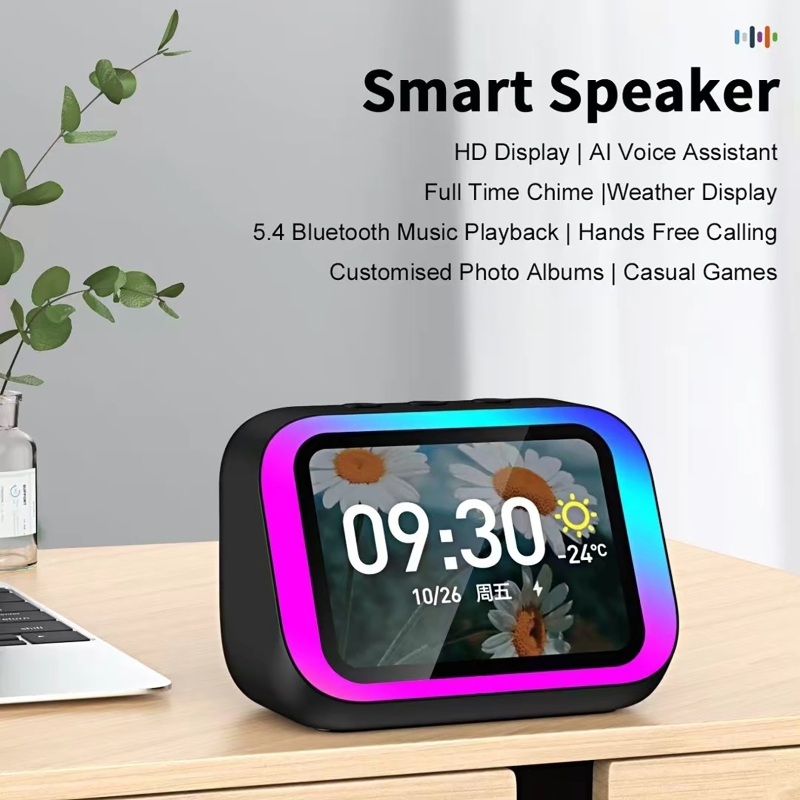 Electronics Home Gadgets - Głośnik Bluetooth z asystentem głosowym AI,