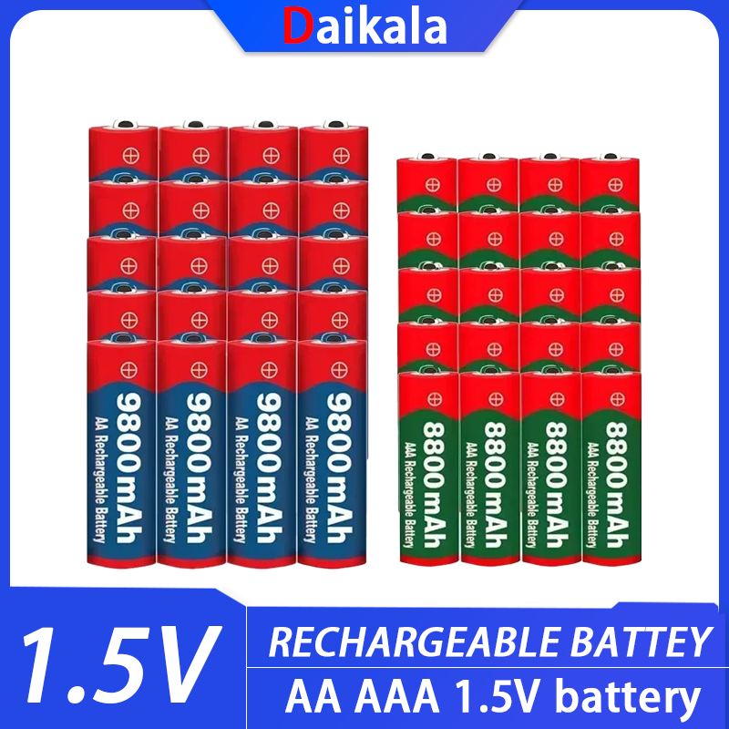 New Gadgets Electronic - Akumulatory 2026 Nowe 1.5V AA 9800