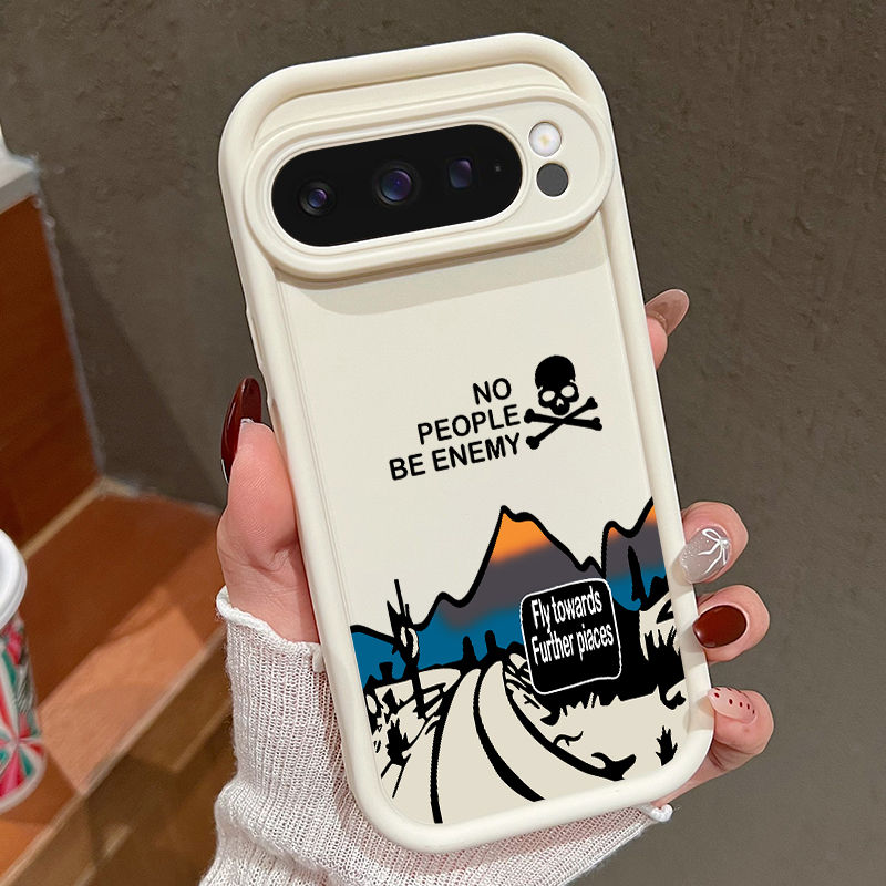 Google Pixel 9 - Etui na telefon z wzorem górskich