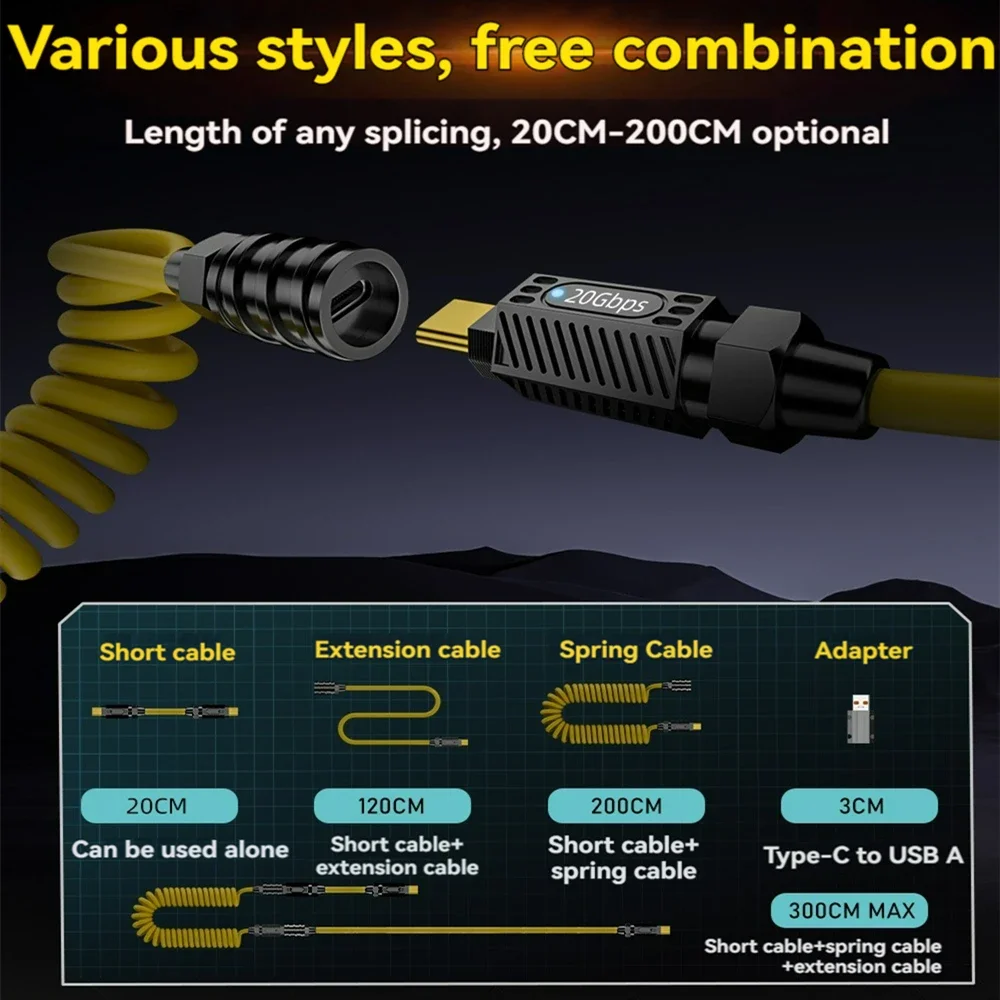 Zestaw kabli USB-C 7w1 dla gee – Diy Electronics Gadgets recenzja i cena