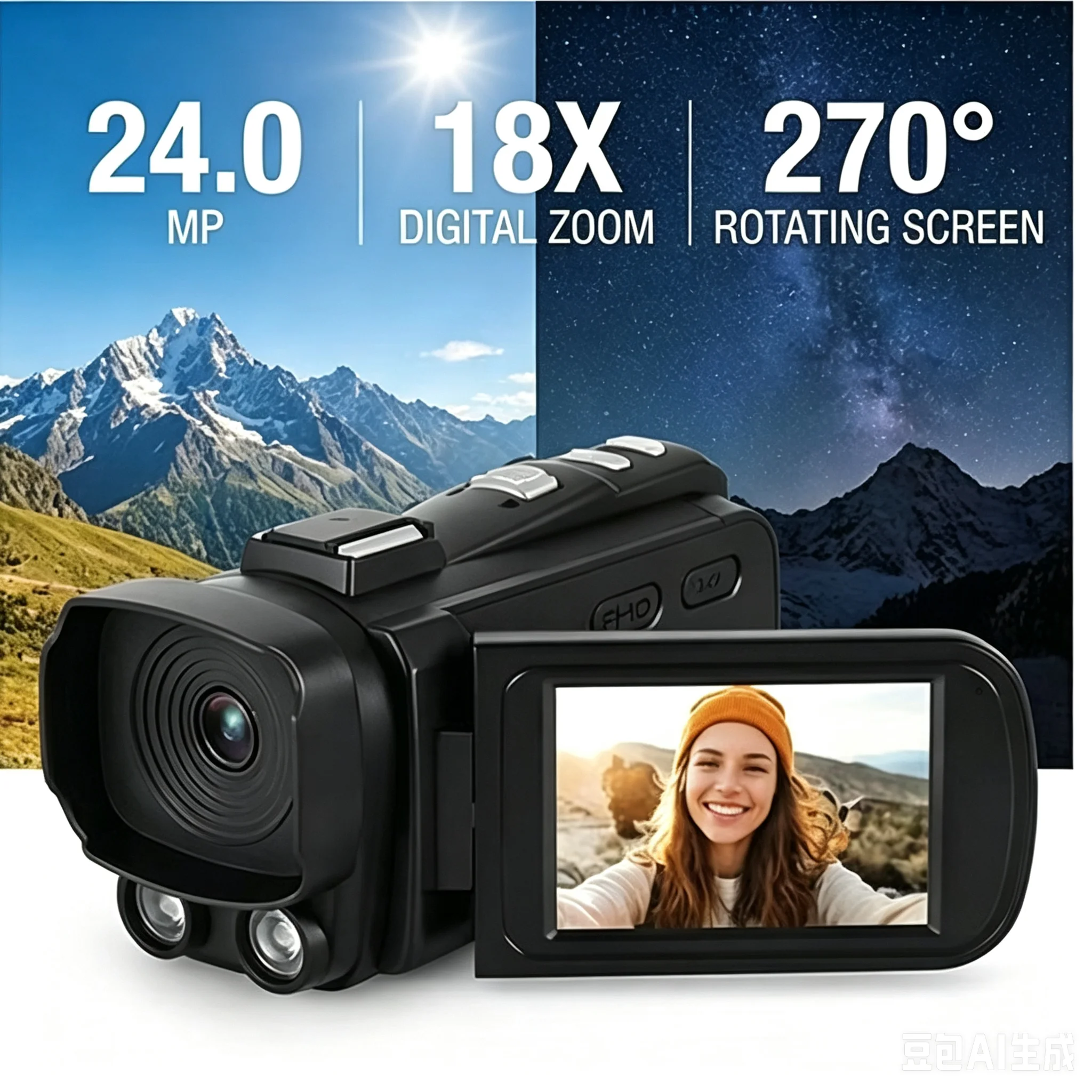 Kamera cyfrowa 1080P Full HD,  – Electronics Home Gadgets recenzja i cena