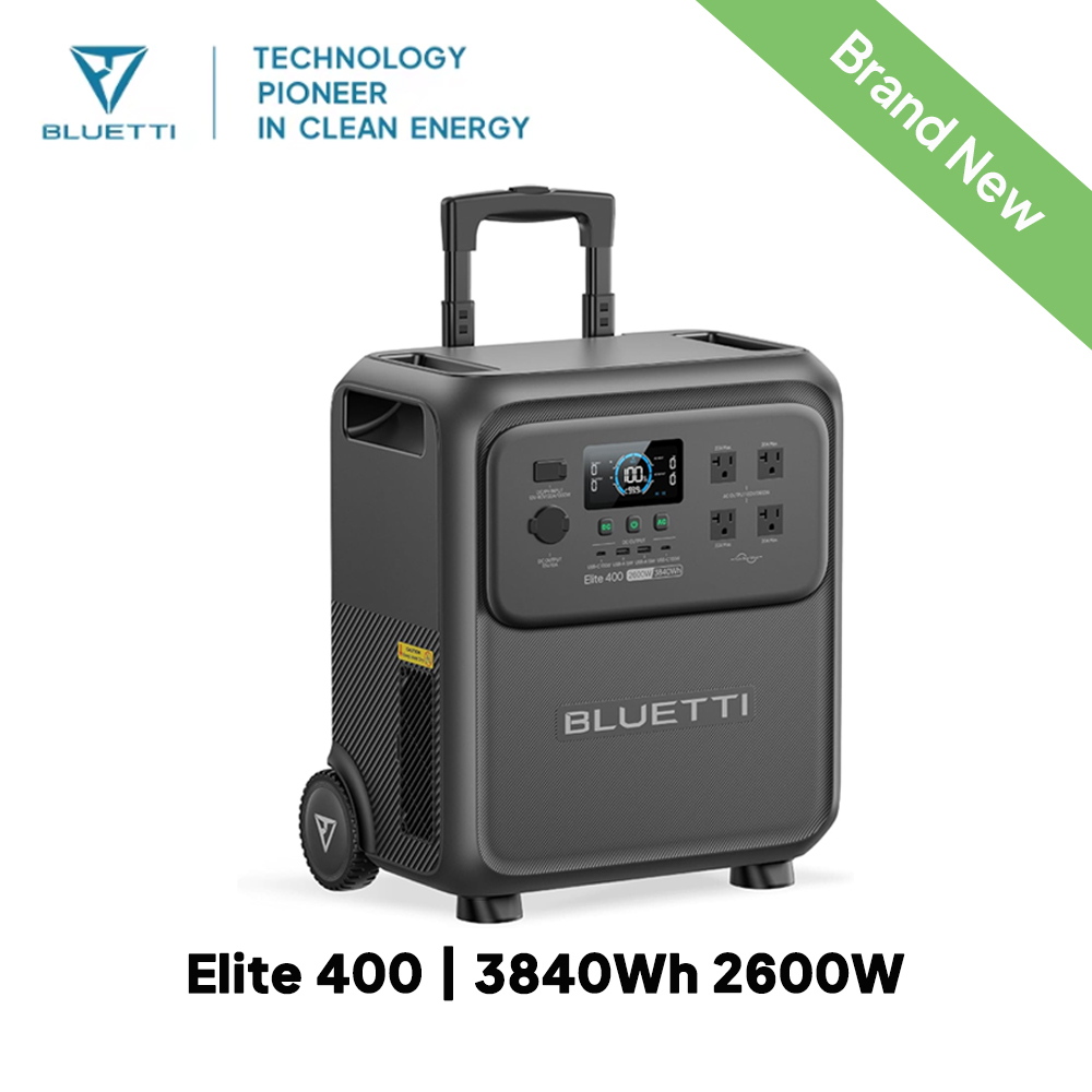 BLUETTI Elite 400 2600W 3840Wh – Solar Powered Charger recenzja i cena