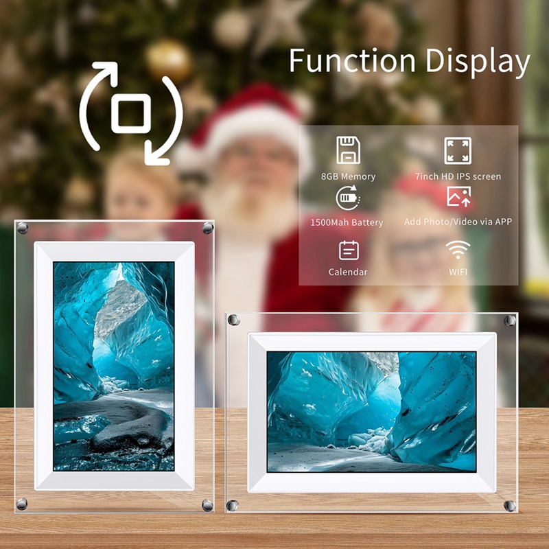 Nowa 7-calowa przezroczysta ak – Digital Photo Frame Wifi recenzja i cena